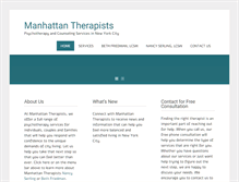 Tablet Screenshot of manhattantherapists.com